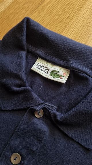Polo Lacoste Azul Marino S Original