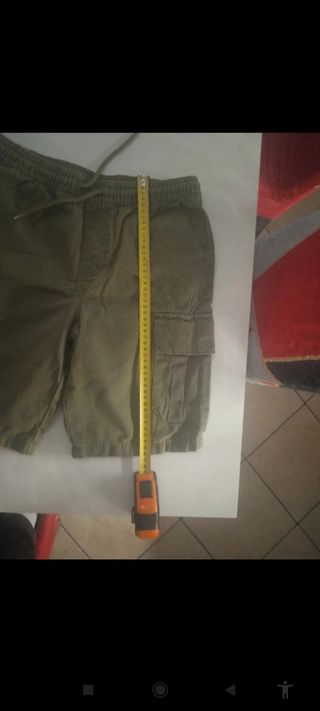 Shorts cargo bimbo verde oliva