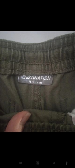 Shorts cargo bimbo verde oliva