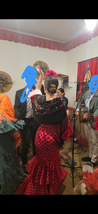 Traje Flamenca lunares XS-S