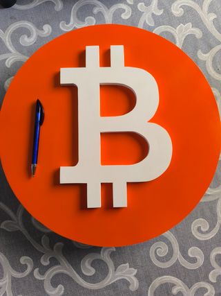 Logo Bitcoin - Decoración