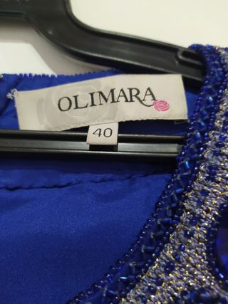 Vestido azul (cóctel). 