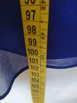 Vestido azul (cóctel). 