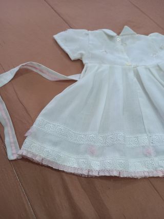 Vestito cerimonia/battesimo  lino bimba
