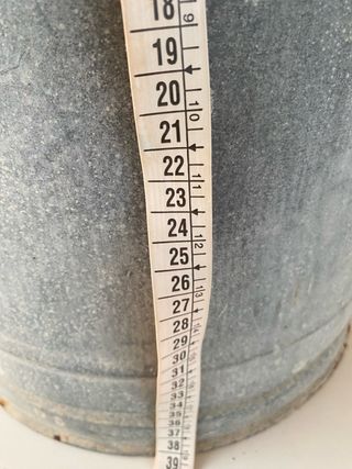 Batiscopio a secchio zincato vintage