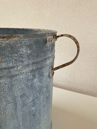 Batiscopio a secchio zincato vintage