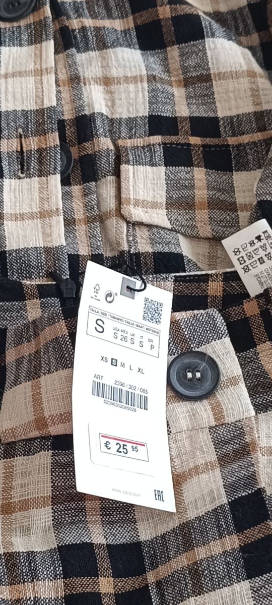 Conjunto Zara - Falda y camisa cuadros