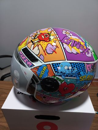 Casco Moto Jet para Hombre, Mujer, Niño, Niña