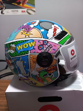 Casco Moto Jet para Hombre, Mujer, Niño, Niña