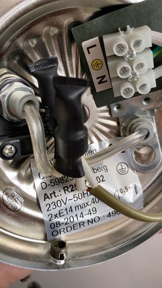 Aplique vintage con lágrimas de cristal ahumado