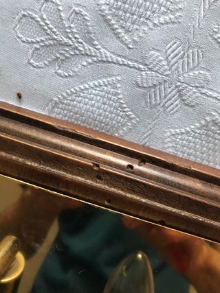 Lampara techo vintage - Madera y cristal biselado