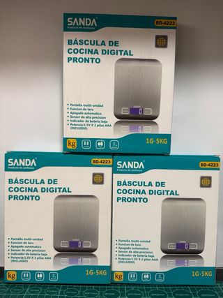 Báscula Cocina Digital 1-5kg para cocina de casa