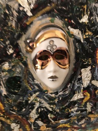 Cuadro al OleoMáscaras Venecianas Artesania GALOS.