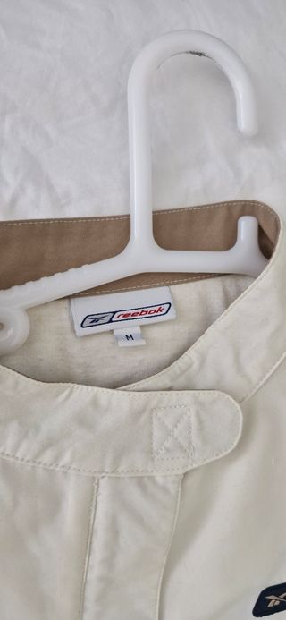 Chándal Reebok beige y blanco - Talla M