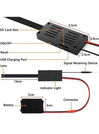 Cámara MINI espía de vigilancia, 1080P HD Wi-Fi