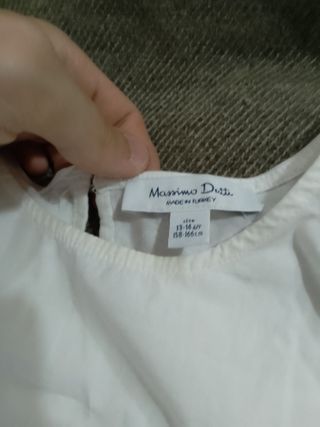 Camiseta blanca sin hombros manga corta mujer