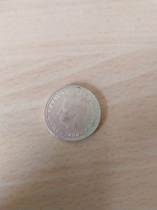 2 Monedas España 1 Peseta 1980-82