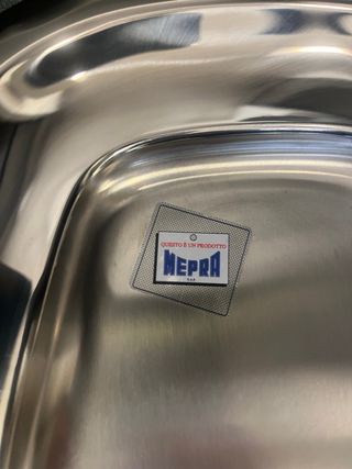 Piatto portata rettangolare acciaio Mepra 