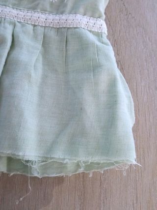 Top niña - Verde con Blanco