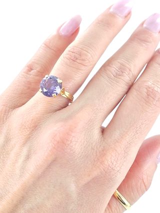 Anillo oro 18k | Amatista