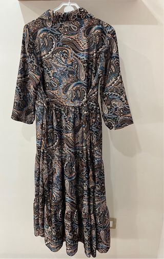 Vestito lungo estivo colorato con fantasia pasleiy