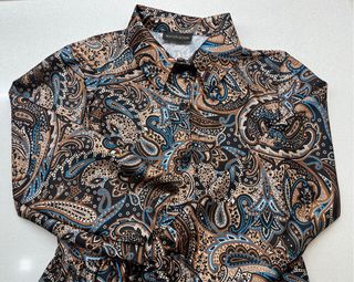 Vestito lungo estivo colorato con fantasia pasleiy