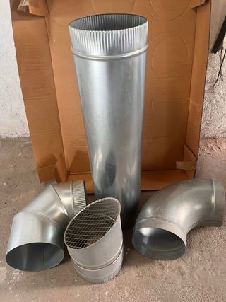 Tubos chimenea metal (7 unid.)