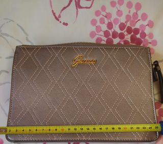 Bolso Guess dorado/plata - original
