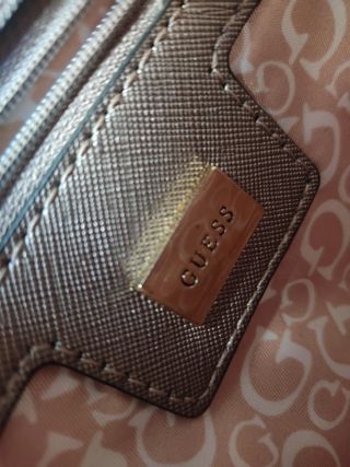 Bolso Guess dorado/plata - original