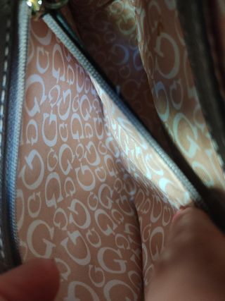 Bolso Guess dorado/plata - original