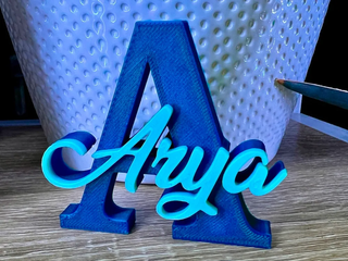 letra personalizada con nombre