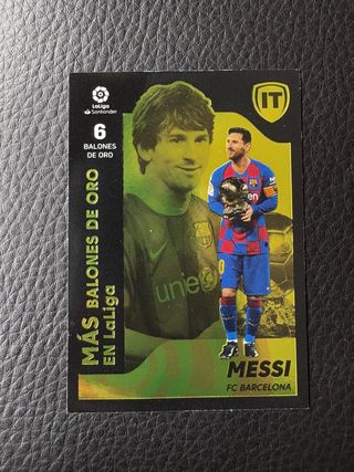 Cromo Messi balon de oro panini