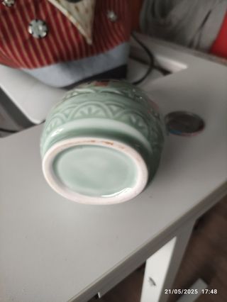 Botella Sake coreana - Porcelana verde
