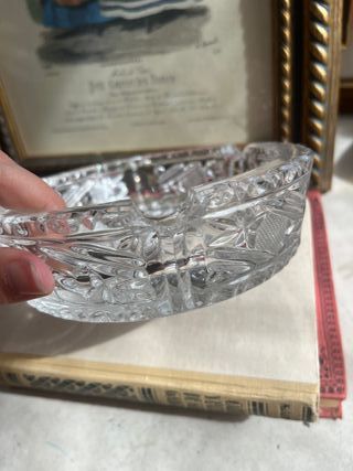 Cenicero de cristal vintage