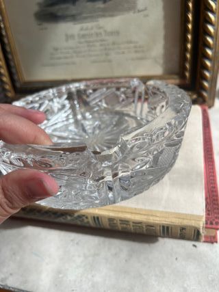 Cenicero de cristal vintage
