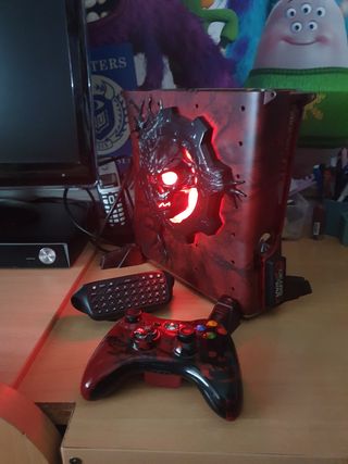 Xbox 360 roja - consola modificada