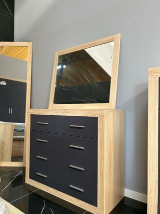 PACK Comoda 4 Cajones + Espejo NUEVO
