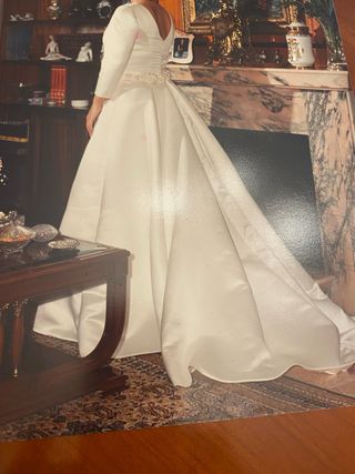 Vestido novia Raimundo Bundo blanco