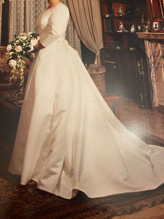 Vestido novia Raimundo Bundo blanco