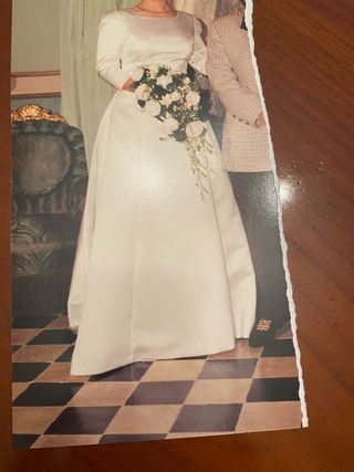 Vestido novia Raimundo Bundo blanco