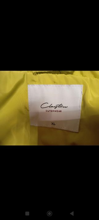 Giacca leggera Clayton bianca,nera e gialla