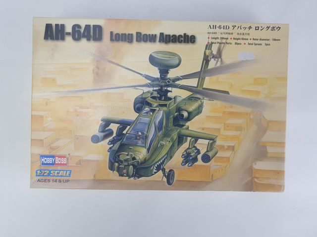 MAQUETA AH-64 APACHE 1/72 HOBBYBOSS