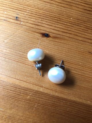 Pendientes perla vintage