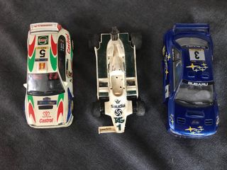 Coches Scalextric: Toyota, Subaru, Fórmula 1