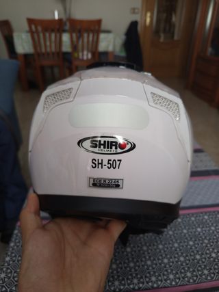 Casco Shiro SH-507 blanco talla M