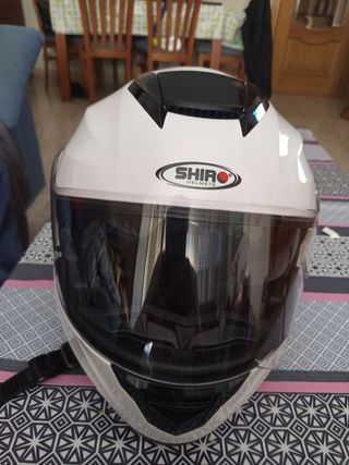 Casco Shiro SH-507 blanco talla M
