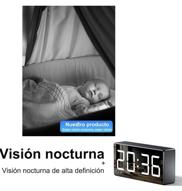 NUEVA‼️ Cámara espía reloj 4K HD