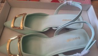 Zapatos tacón bajo Graceland - Teal