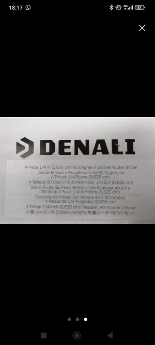 Juego brocas carpinteria 4uds