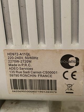 Radiador eléctrico bajo consumo